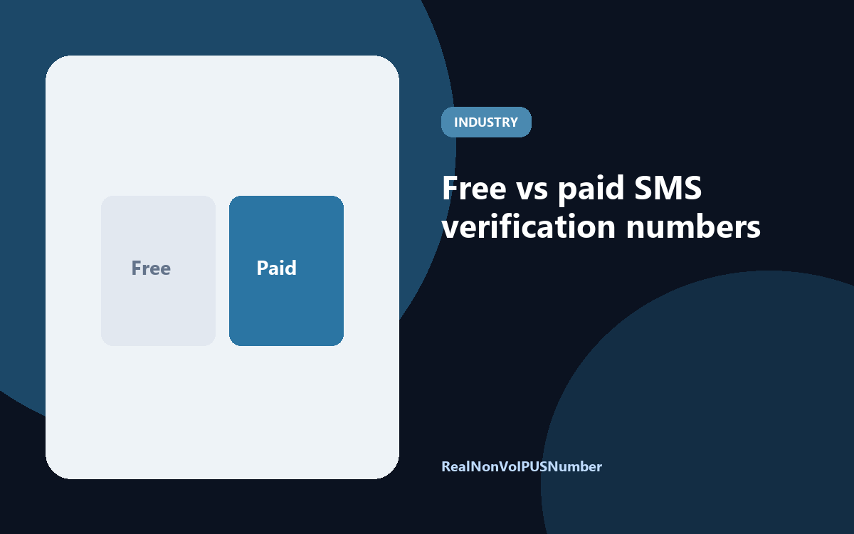 Free vs paid SMS verification numbers