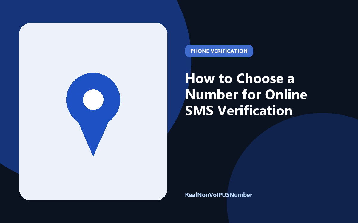 Decision tree for choosing a verification phone number