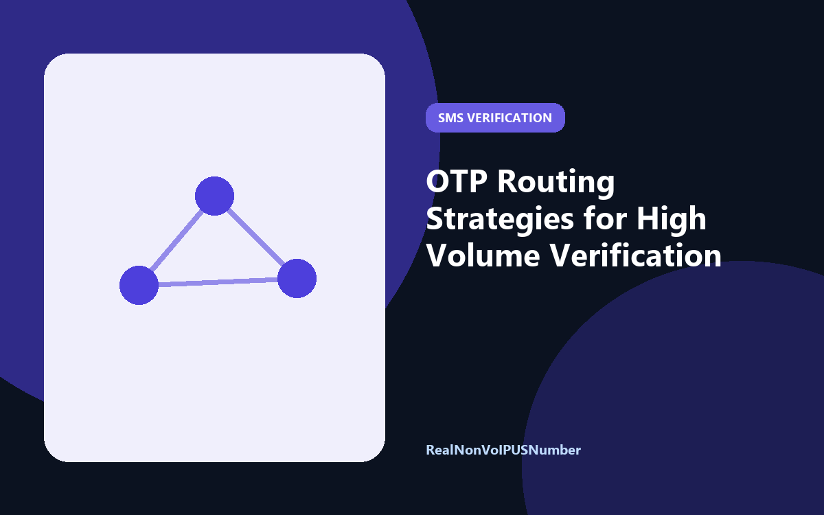 Diagram illustrating otp routing strategies for verification workflows