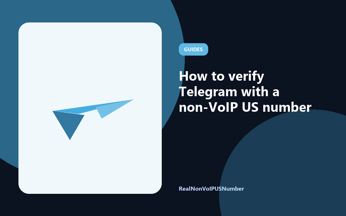 How to verify Telegram with a non-VoIP US number